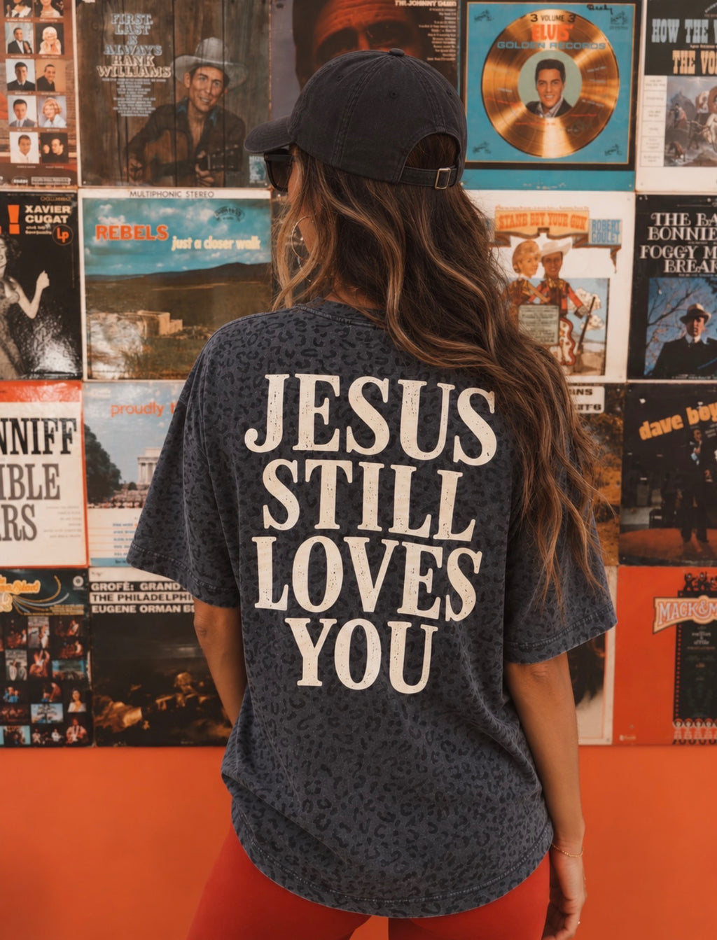 Jesus Still Loves You - Vintage Black Leopard