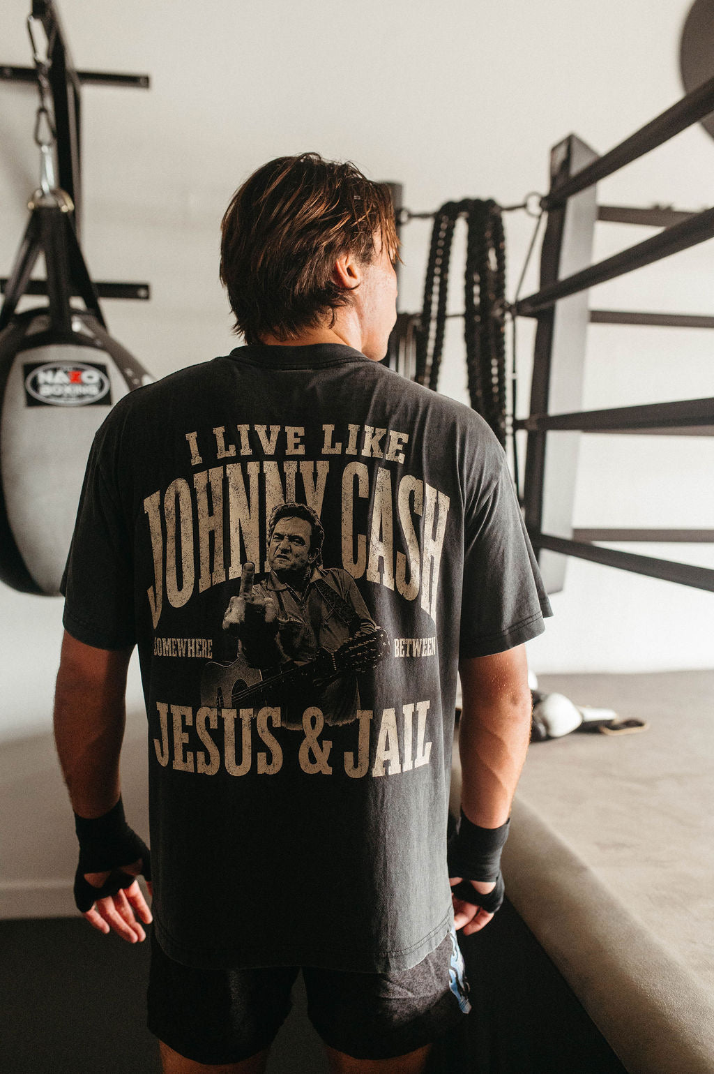Jesus Saves Tee - Vintage Black